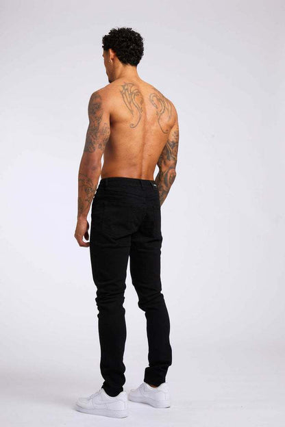 Darren - Tapered skinny-fit jeans med låg midja