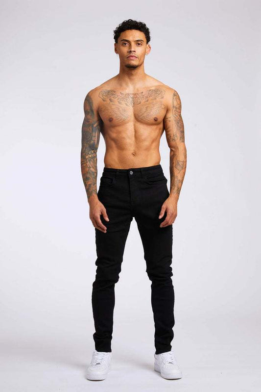 Darren - Tapered skinny-fit jeans med låg midja